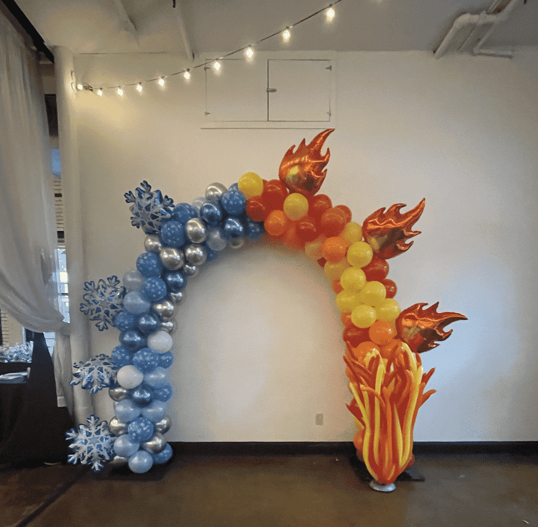 Fire & Ice Balloon Arch